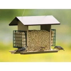 8-Pound Capacity Metal/Plexiglas Large Bird Hopper Feeder