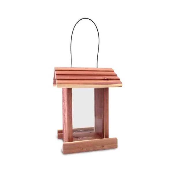 Brown Red Cedar Dinette Bird Feeder, 1-1/4-Pound