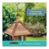 Pennington Cedar Junior Pavilion Bird Feeder Red, Brown, 9.5X9.9X13.5-Inch