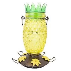 28-Ounce 5-Port Pineapple Top-Fill Bird Feeder