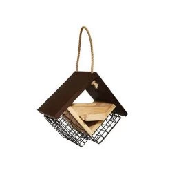 Hang Mounting Bamboo Contemporary Double Suet Cake Feeder