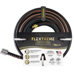 5/8-Inch X 100 Foot Black Professional Garden Hose