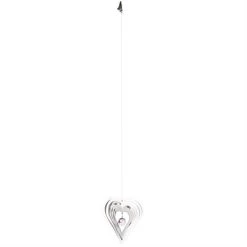 25-Inch Crystal Heart Shimmers