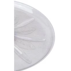 16-Inch Clear Heavy Duty Plastic Planter Saucer