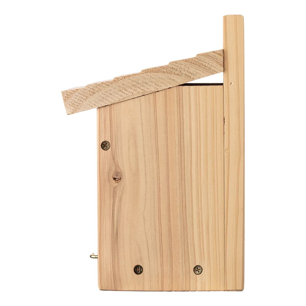 6.1 X 5-1/2 X 9-Inch Cedar Wood Wren/Chickadee Nesting House - Image 4