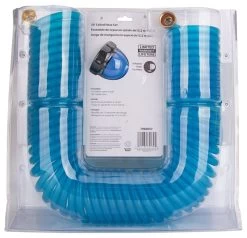 50-Foot Blue PVC Coiled Hose And Nozzle Set