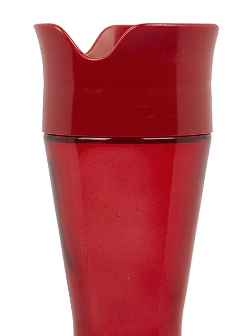 8-Ounce Red Glass Pinch-Waist Hummingbird Feeder - Image 5
