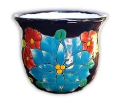 7-Inch Medium Hand-Painted Champanera Pot