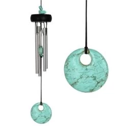 12-Inch Turquoise Precious Stones Wind Chime