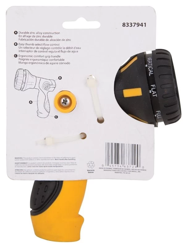 Thumb Control 8-Pattern Nozzle