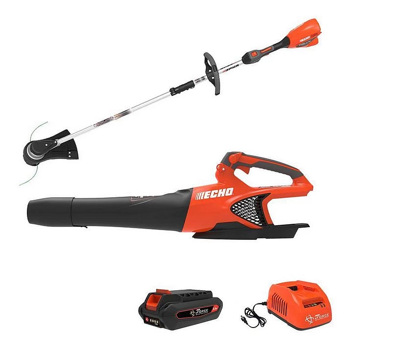 Echo Eforce 56-Volt Combo 16-Inch Cordless Battery String Trimmer And Cordless Battery Handheld Blower With 2.5Ah Battery And Charger - Image 5
