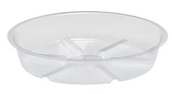 21-Inch Clear Plastic Saucer