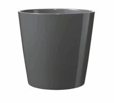 5-1/2-Inch Anthracite Dallas Style Ceramic Flower Pot