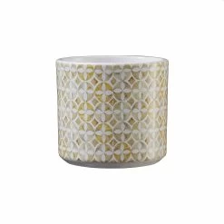 3.1-Inch Mosaic Amber Livorno Indoor Ceramic Pot