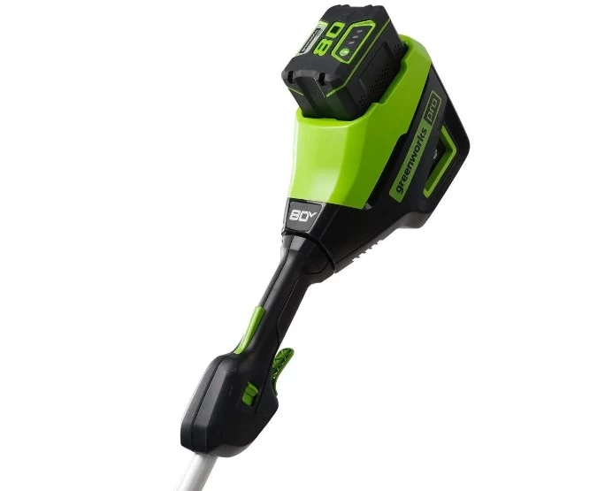 Greenworks 16-Inch String Trimmer 80-Volt With 2.0Ah Battery, Rapid Charger - Image 2