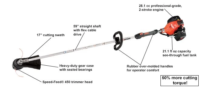 Echo 28.1cc 2-Stroke Cycle Straight Shaft Trimmer