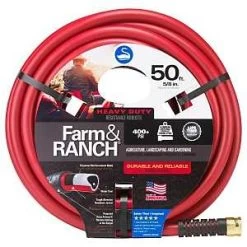 Swan 5/8-Inch X 50-Foot Red Polyester Female To Male Garden Hose