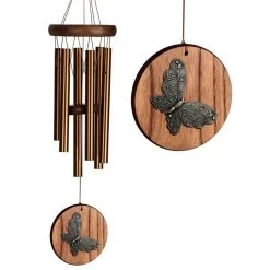 17-Inch Teak Butterfly Habitats Chime