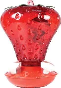 40-Fl. Oz. Plastic Strawberry Hummingbird Feeder