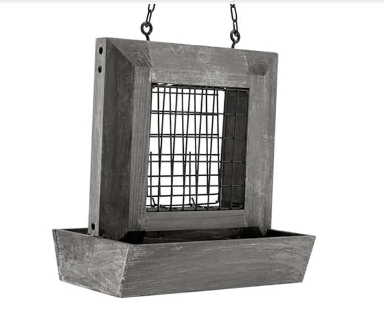Suet Feeder With Wood Window Feeder - Image 2