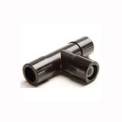 Non-Threaded Tubing Tee, 1/2 In Compression, 0 To 60 Psi, Plastic