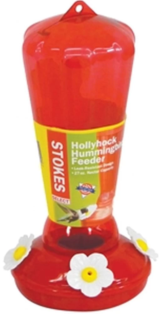 Stokes Hollyhock Hummingbird Feeder With 27-Ounce Capacity