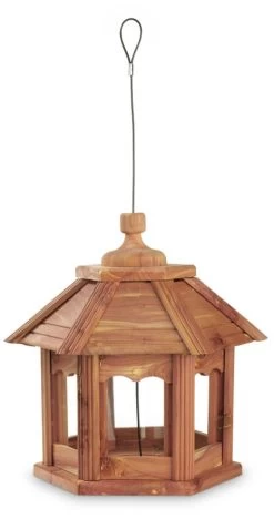 Cedar Gazebo Bird Feeder