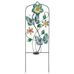 Butterfly Solar Trellis - Blue