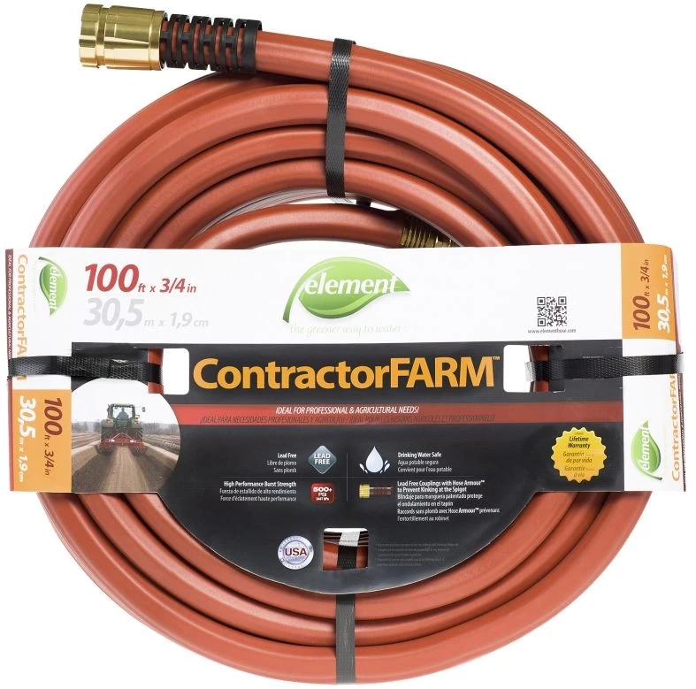 Swan 3/4-Inch X 100-Foot Water Hose With Brass Coupling