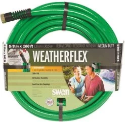 Swan 100-Foot Weather Flex Medium Duty Garden Hose