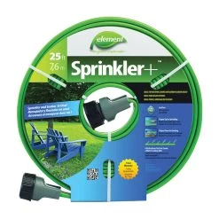 Swan 25-Foot Black Rubber Sprinkler Hose