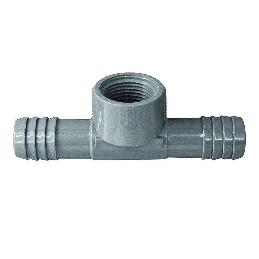 1/2-Inch Insert X Insert X Fip, 200 Psi, Polypropylene/PVC Insert Pipe Tee - Image 2