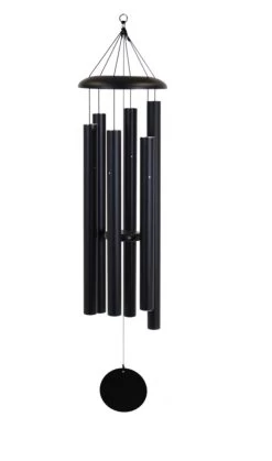 60-Inch Black Corinthian Bells Wind Chime