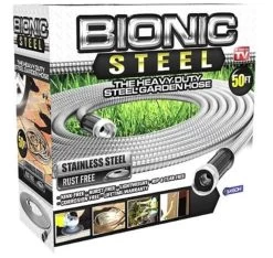 50-Foot Stainless Steel Garden Hose