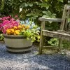 15.5-Inch Birchwood Whiskey Barrel Planter