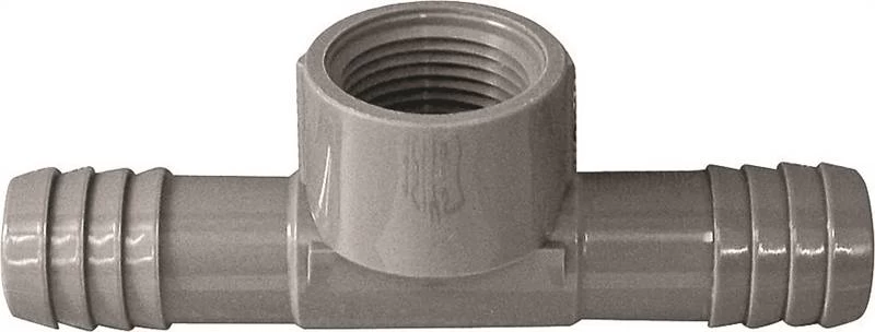 1/2-Inch Insert X Insert X Fip, 200 Psi, Polypropylene/PVC Insert Pipe Tee