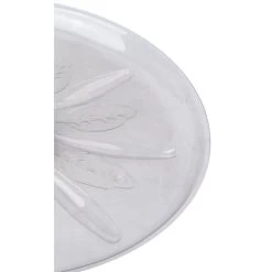 8-Inch Clear Heavy Duty Plastic Planter Saucer