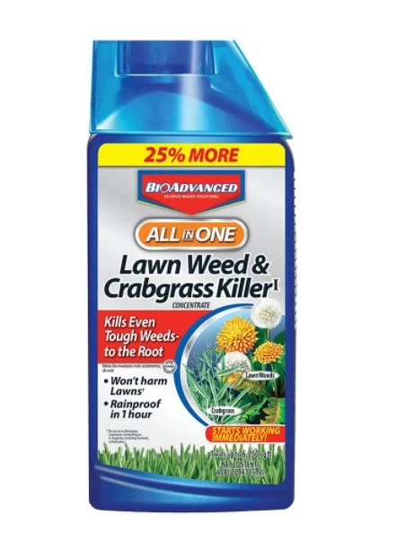 40-Ounce, All-In-One Lawn Weed And Crabgrass Killer, Concentrate