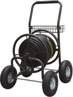 Vulcan Steel Garden Hose Reel Cart