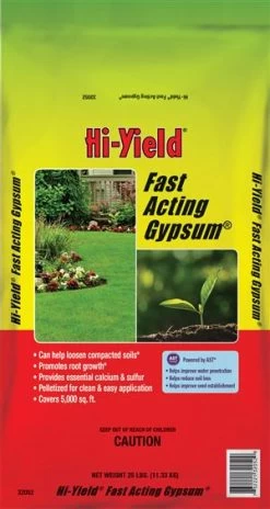 25-Pound Fast Acting Gypsum Lawn Fertilizer