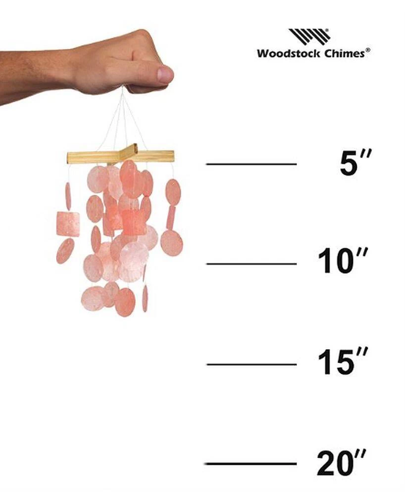 Coral Mini Capiz Chime